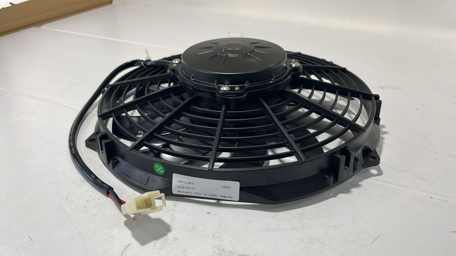 Вентилятор осевой 255мм вытяжной 24V H=52мм 4.0А 1450 м3/ч 10inch WEI LI VA11-BP12/C-57A